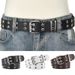 2025 Neue Star Eye Niet Gürtel Goth Stil Doppel Pin Schnalle Mann/frau Mode Lässig Punk Stil Pu Leder Bund Für Jeans Y2K Gürtel_viptrois.com