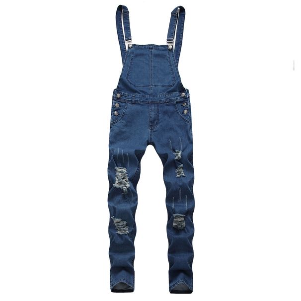Man's clothing Men's denim suspenders Jeans pants rompers for men_viptrois.com