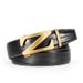 Men's Belts New Men's Belt Top Layer Cowhide Z Letter Alloy Automatic Buckle Business Fashion Casual Fashion Belt_viptrois.com