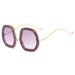 Men's Sunglasses Fashion Trend High Quality Diamond Studded Sunglasses Polygonal Anti Ultraviolet Glasses_viptrois.com