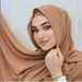 Women's Scarves Modal Solid Color Breathable Elastic Bucket Hat Plus Pearl Chiffon Same Color Scarf Headband 2 Piece Set_viptrois.com