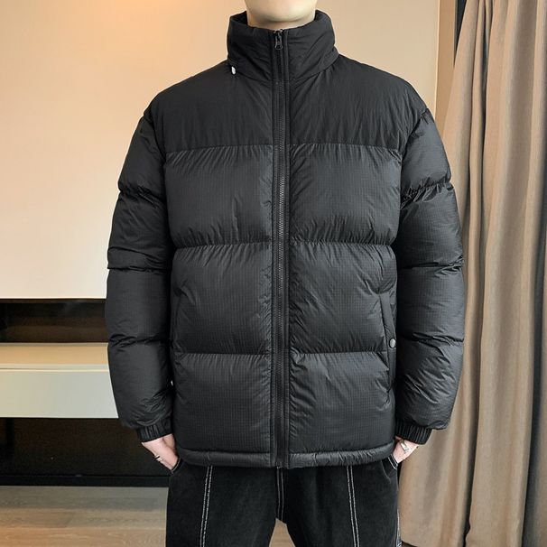 Winter Thickened Cotton Padded Jacket Plus Velvet Cotton Padded Jacket Hong Kong Style Outdoor Warmth Casual Slimming Unisex Jacket_viptrois.com
