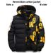 European Size Double-sided Wear Men's Cotton-padded Clothes Outdoor Winter Men's Clothing Youth Thickened Jacket Removable Hat Cold-proof Clothes Cott_viptrois.com