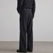 Men's Clothing Trendy Pleated Black Trousers For Men And Women, High End And Versatile Loose Drape Casual Trousers_viptrois.com
