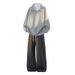Men's Casual Loose Fit Hoodie & Jogger Set With Textured Fabric - Comfortable Two-Piece Outfit For Everyday Wear (Black, Navy, Beige)_viptrois.com