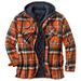 Europe And The United States Hot-selling Men's Clothing, Europe And The United States Classic Plaid Printing Cotton-padded Coat, Large Size Hooded Shi_viptrois.com