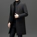 Mid-Length Cotton Jacket With Detachable Hat 2025 Winter New Business Loose Stylish Warm Coat For Men_viptrois.com