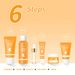 Vitamin C Skincare Set, 6 In 1 Complete Facial Care Kit With Cleanser, Serum, Cream, Toner, Eye Cream And Sun Lotion -_viptrois.com
