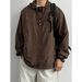 Men's Lightweight Fishing Sun Hoodie Breathable UV Protection Shirt Loose Fit Summer Windbreaker With Hood, Casual Outdoor Jacket For Hiking, Travel_viptrois.com