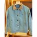 Premium Washed Blue Spring Workwear Loose Jacket Unisex Turn-Down Collar Coat Early Autumn New American Retro_viptrois.com