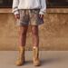 Men's Clothing Digital Printing Lace Up Shorts Summer New Casual High Street Loose High Waist Shorts Ins_viptrois.com