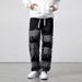 Men's Clothing Tassel Stitching Jeans Straight Through Wide Leg Pants Large Size Men's Jeans_viptrois.com
