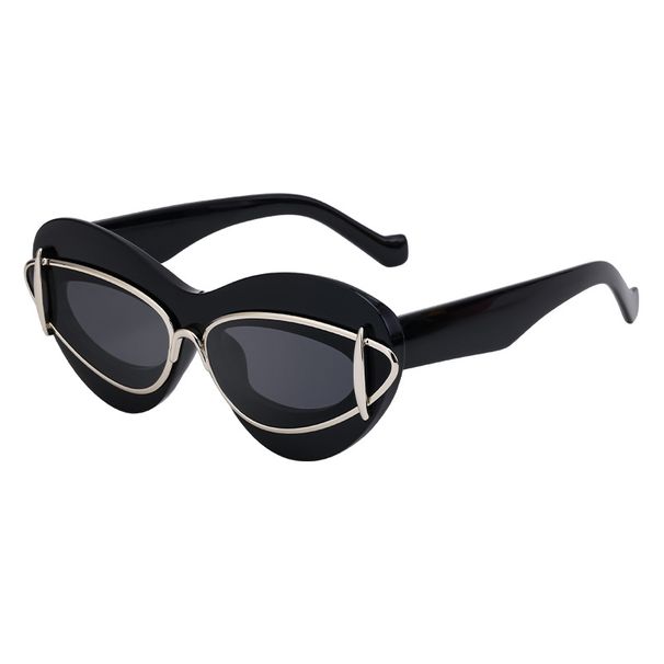 New Fashion Cat Eye Sunglasses For Women Driving Internet Celebrities Y2K Small Frame Sunshade Sunglasses Trendy Sunglas_viptrois.com
