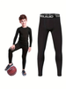 2025 HOPLYNN Kompressions-Stretch-Leggings Für Jungen In Schwarz, Schnell Trocknende Und Atmungsaktive Outdoor-Lauf-Trainings-Jogginghose_viptrois.com