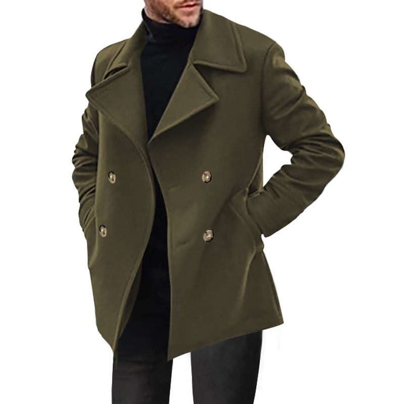 Men's Clothing Windbreaker Men's Coat Mid Long Foreign Trade Casual Men's Jacket_viptrois.com