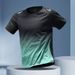New Quick Drying T-shirt Men's Sports Suit Loose Ice Silk Summer Thin Fitness Clothes Training Running Clothes Short Sleeved Top_viptrois.com