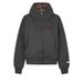2025 Autumn New American High Street Cleanfit Plaid Patchwork Regular Shoulder Hooded Sweatshirt Jacket_viptrois.com