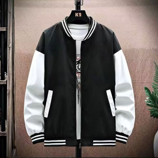 American Cardigan Jacket Jacket Male Teen Student Baseball Uniform Trendy Brand Loose Jacket Male_viptrois.com