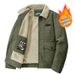 Men’s Corduroy Jacket With Fleece Lining – Winter-Ready Relaxed Fit (Khaki/Olive/Black/Brown, M-5XL, Stand Collar, Casual & Warm)_viptrois.com