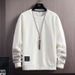 Long Sleeve Sweater Men's Crew Neck Autumn And Winter Fleece Thickened T-Shirt Trendy Brand Splicing Hatless Autumn Jacket On Clothes_viptrois.com