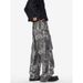 American Tie Dye Camouflage Pants, Men's Trendy Brand Design, Multi Pocket Workwear Jeans, Loose Wide Leg Pants_viptrois.com