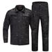 Men’s Tactical Camo Shirt & Pants Set – Breathable Outdoor Training Suit, Army Green/Black, Sizes S-XXXL_viptrois.com