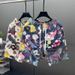 Men's Floral Quick Drying Casual Pants Loose Oversized Shorts Summer Beach Trendy Five Point Sporty_viptrois.com