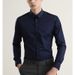 Men's Clothing Long Sleeved White Shirt For Men Solid Color Elastic Slim Fit Free Ironing And Anti Wrinkle Business Casual_viptrois.com
