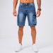Men's Tight Stretch Denim Shorts Summer Trendy Versatile Workwear Cross Border Five Point Pants Hot Selling Exclusive Clothing_viptrois.com