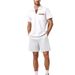 Men's Clothing Lapel Short Sleeved Pullover Casual Shirt Suit_viptrois.com