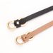 New style women's belt, simple 8-figure buckle, versatile shirt dress, narrow belt, non-hole PU decorative thin belt_viptrois.com