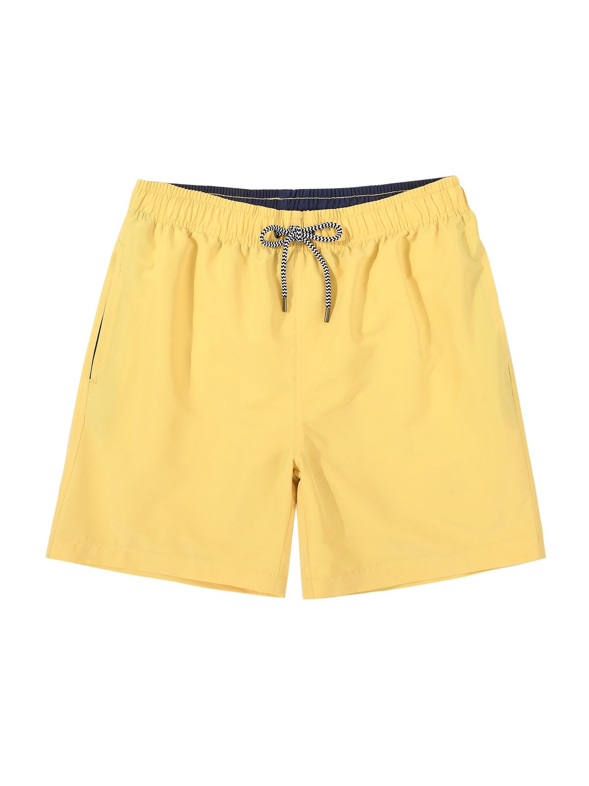 Men's Clothing Solid Color Lined Swimming Trunks Men's Anti Embarrassment Swimming Trunks Loose Quick Drying Drifting Water_viptrois.com