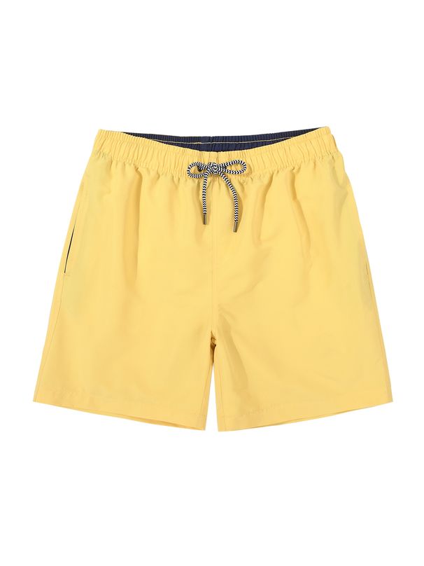 Men's Clothing Solid Color Lined Swimming Trunks Men's Anti Embarrassment Swimming Trunks Loose Quick Drying Drifting Water_viptrois.com