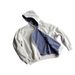 Men's Reversible Plaid Hooded Jacket American Style High Street Baseball Zip up Sweatshirt Spring Fashion for Adults_viptrois.com