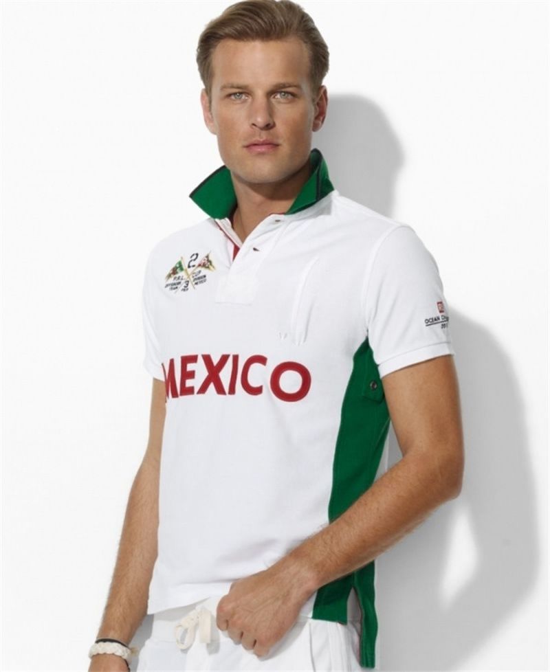 Cross-Border Summer Polo Shirt With Turn-Down Collar, Embroidered National Emblem, Casual Plus Size Men's Short Sleeve_viptrois.com