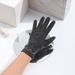 Fashion elegant simple winter warm ladies gloves thin section comfort plus fleece winter driving and riding touch screen gloves_viptrois.com