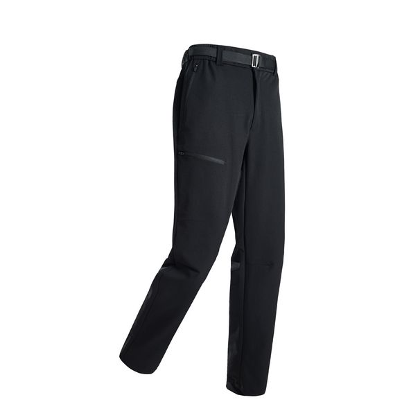 Men's Stretch Waterproof Softshell Pants - Windproof Outdoor Casual Trousers For Hiking & Commuting (Straight Fit, Elastic Waist, Multiple Colors)_viptrois.com