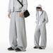 Side Stitching Straight Casual Pants Men Autumn Style Drape Loose Long Pants Heavy Texture Trendy Brand Sports Sweatpants_viptrois.com