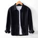 Autumn Ramie Thin Solid Color Top Jacket Casual Cotton Linen Long Sleeved Cotton Linen Shirt_viptrois.com