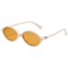 Men's Sunglasses Glasses Frame Nerd Myopia Oval Flat Glasses Small Frame Retro Korean Style Plain Glasses Frame_viptrois.com