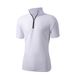 Men's Performance Polo Shirt – Breathable Half-Zip Athletic Top With Moisture-Wicking Fabric (Light Grey, Black, Sage Green, Khaki, White, Charcoal)_viptrois.com