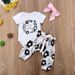 Kids’ Clothing Ins Children's Clothing TINY BUT Awesome Romper Printed Three Piece Set_viptrois.com