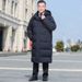 Men's Clothing New Grandfather Thick Warm Coat White Duck Down Elderly Dad Down Jacket Men's Mid Length_viptrois.com