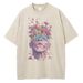 Men's Clothing Cotton T Shirt Flowers Emerge From The Eyes And Head Of A Person Graphic T Shirt Vintage Van Gogh Style Men_viptrois.com