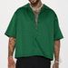Men's Clothing Printed Short Sleeved Shirt Men's Summer New Casual Loose Top Shirt_viptrois.com