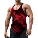 2024 Men's U-neck Sleeveless Camouflage Vest Outdoor Sports And Fitness Top Men's Clothing_viptrois.com