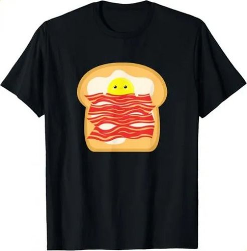 T-shirtt-shirtfunny Egg In 2026 A Bacon Toast Bed - Food Breakfas_viptrois.com