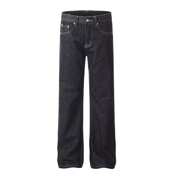 American Retro Low Rise Slim Fit Flared Jeans, Unisex, Versatile Slim Fit Denim Pants_viptrois.com
