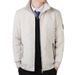 Autumn Casual Business Cotton-padded Jacket Men's Stand-up Collar Windproof Clothes Men's Clothing Piled And Thickened Men's_viptrois.com