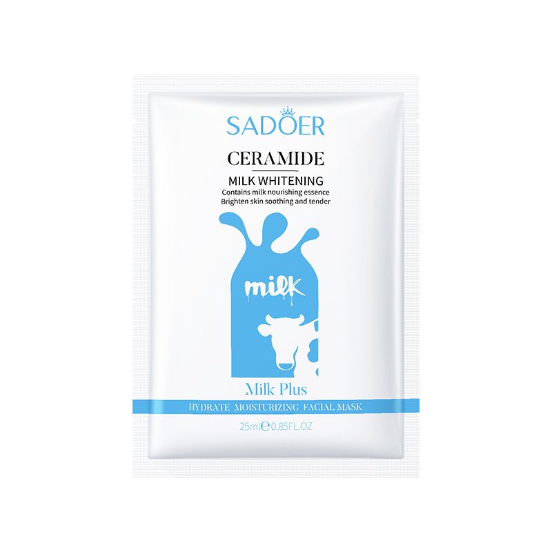 SADOER Milk Double Moisturizing Moisturizing Mask 25g * 1 Piece, Nourishing Skin, Moisturizing And Rejuvenating Mask_viptrois.com
